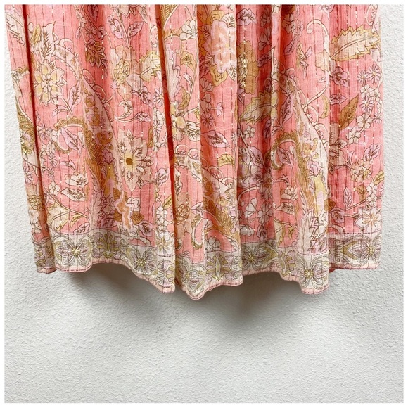 Spell And The Gypsy Collective Hendrix Boho Midi Dress in Dusty Pink Size Small - Picture 8 of 15